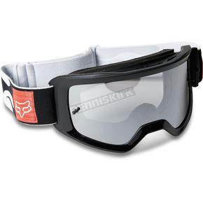 Red/Black/White Main Drive Goggles w/Silver Mirror Lens