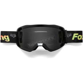 Youth Black/Red Main Statk Goggles w/Smoke Lens