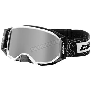 Matte White Stage II OTG Snow Goggles w/Mirror Silver Lens