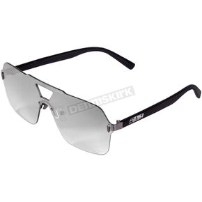 Black Horizon Sunglasses w/Chrome Mirror Tint Lens