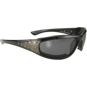 Black/Gunmetal Boneyard Sunglasses w/Smoke Lens