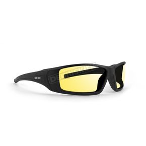 Black 3 Sunglasses w/Yellow Lens