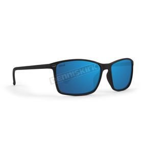 Black 11 Sunglasses w/Blue Mirror Polarized Lens