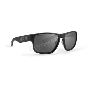 Matte Black Charlie Sunglasses w/Smoke Polarized Lens