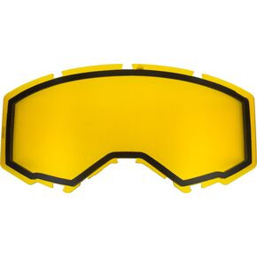Yellow Non-Vented Dual Replacement Lens for Zone Pro/Zone/Focus Goggles