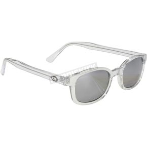Clear Sunglasses w/Gray Mirror Lens