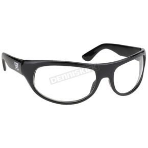 Black The Wrap Sunglasses w/Clear Lens