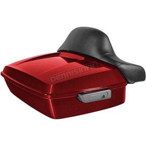 Stiletto Red Chopped Tour Pack W/Full Backrest & Chrome Hardware