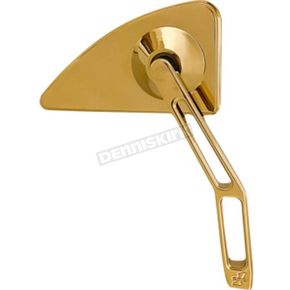 Gold Right Mini Tear Drop Billet Mirror