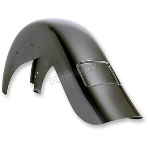 Rear +4 in. Extended Slim Frenched Plate Pocket Fender for Softails