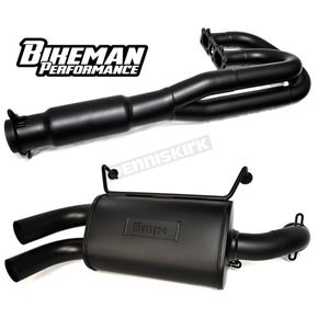 Black Double Barrel 2-Into-1 Full Exhaust System