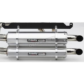 Brushed Stage 5 Dual Slip-On Mufflers