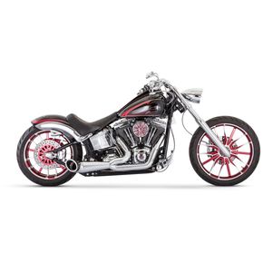 Chrome Turnout 2-into-1 Exhaust System w/Chrome Tip