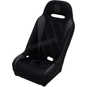 Black/Gray Extreme Diamond Stitch Seat