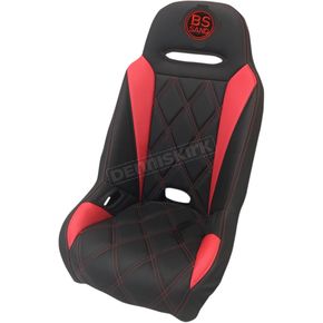 Black/Red Diamond Stitch Seat