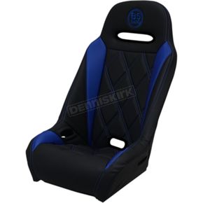 Black/Blue Extreme Diamond Stitch Seat