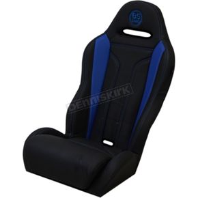 Black/Blue Double T Stitch Performance Seat