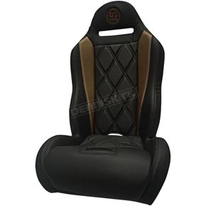 Black/Cruiser Bronze Diamond Stitch Performance Seat 