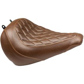 Brown Wide Tripper Diamond Stitch Front Solo Seat