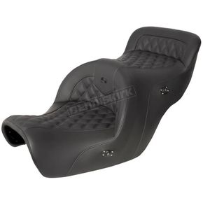 Black Lattice Stitched Heated Road Sofa Seat w/o Backrest  - H88-07-182HCT
