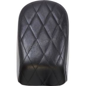Motorcycle Black Rear Passenger Seat Cushion Pillion Leather Pad