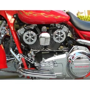 Polished Stainless Cool-Master V-Twin Cooling System