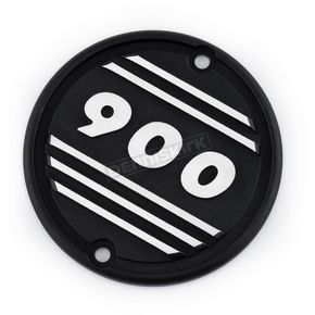 Black/Polished Partial Finned Clutch Cover