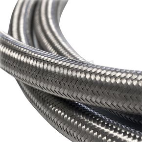 Stainless Braided Oil Hose (10')