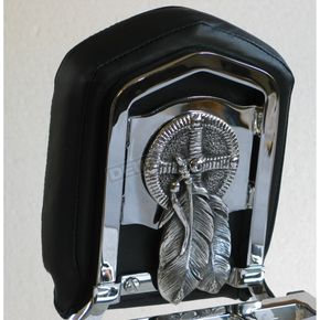 Polished Aluminum Medicine Wheel Backrest Insert