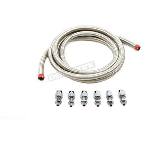 Stainless Steel Oil/Fuel Hose and Compression Fitting Kit