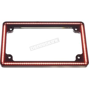 Gloss Black Perfect Plate Light License Plate Frame