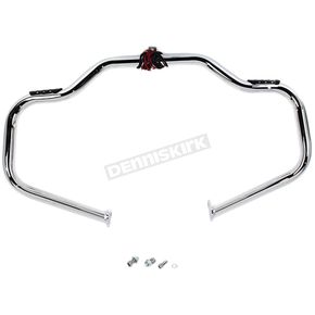Chrome Front 1 1/4 in. Highway Bar w/Built-In Turn Signals