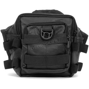 Black Concealed Carry Thigh Leather Bag