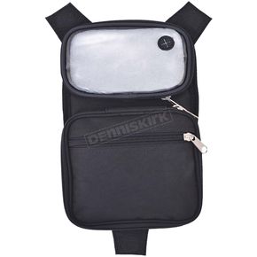 Black Magnetic Tank Bag w/Cell Phone Pouch