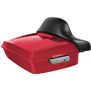 Redline Red Chopped Tour Pack w/Full Backrest & Chrome Hardware    
