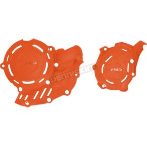 Orange X-Power Clutch/Ignition Cover Kit