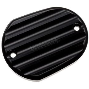 Black Finned Front Master Cylinder Cover