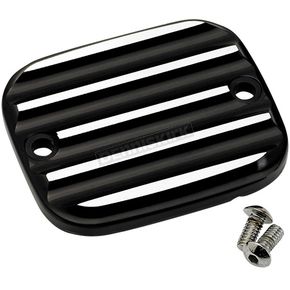 Black/Silver Finned Front Master Cylinder Cover