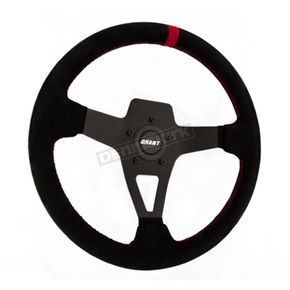 Black Suede Edge Series Steering Wheel