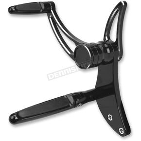 Black Anodized w/Shadow-Cut Slotted Levers Forward Control Kit