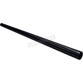 Black 1 in. Broomstick Knurled/Dimpled/Drilled Handlebar (TBW)