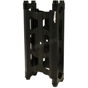 Black 7 in. Wide Pivot riser w/Bolts and Clamps