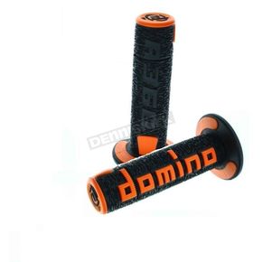 Black/Orange Domino A360 Off-Road Comfort Grips