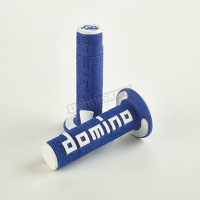 Blue/White Domino A360 Off-Road Comfort Grips
