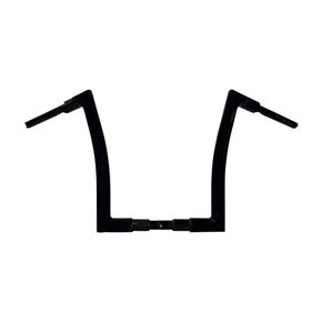 1 1/2 in. Gloss Black Flat Top EZ Install Handlebar w/14 in. Rise