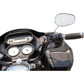 Chrome Ambidextrous Phone Mount for Harley Davidson