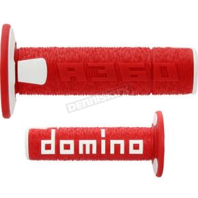 Red/White Domino A360 Off-Road Comfort Grips