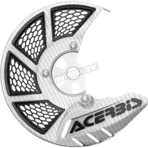 White/Black X-Brake 2.0 Vented Front Disc Cover