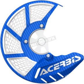 Blue/White X-Brake 2.0 Vented Front Disc Cover