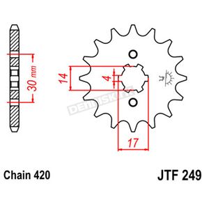 Front Chromoly Steel Alloy 420 16 Tooth Sprocket